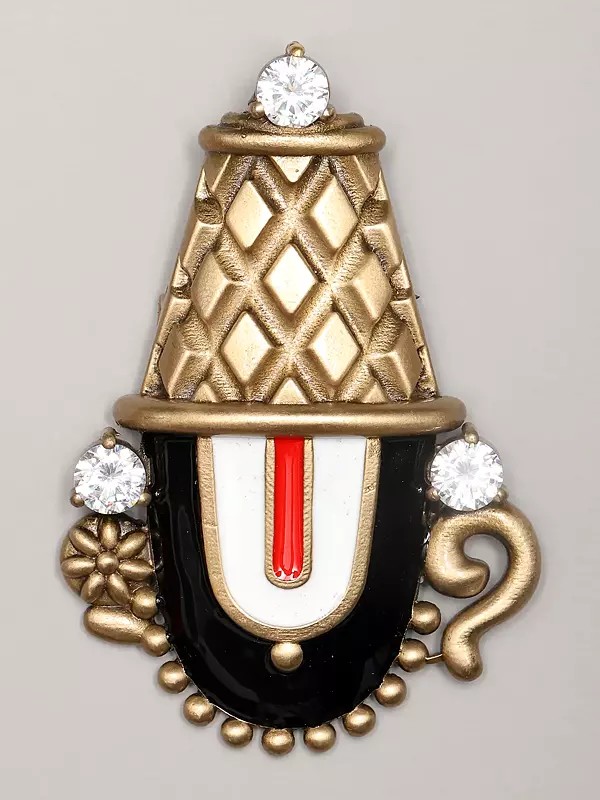 The Lord Balaji Statement Brooch with Stone