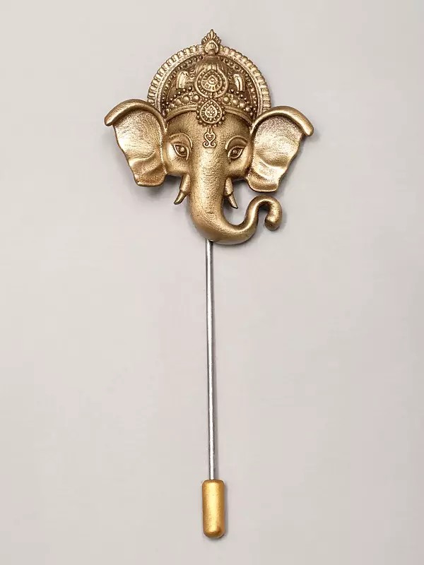 Lord Ganesha Face Lapel Pin