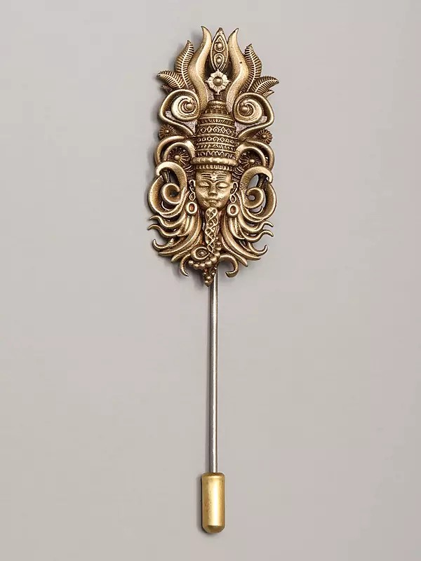 Brass Egypt Man Lapel Pin