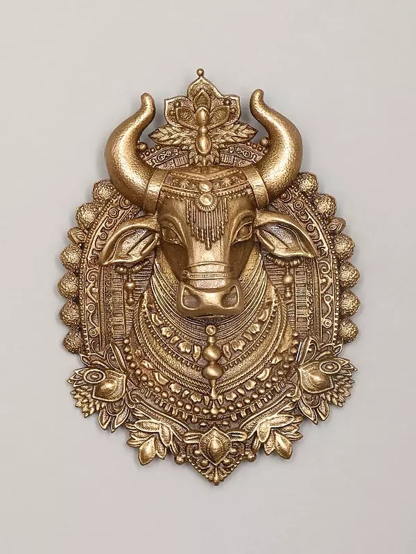 Nandi Maharaj Brass Brooch