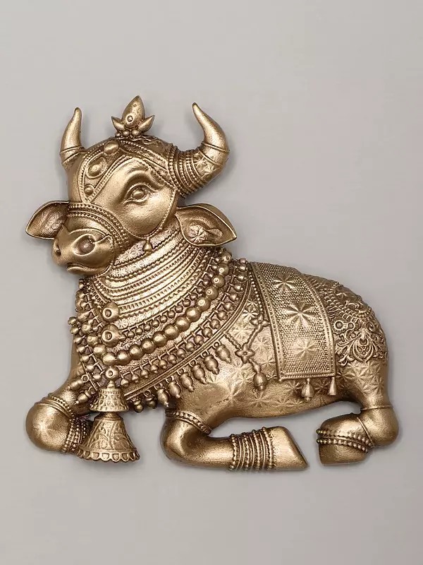 Nandi Maharaj Brass Brooch