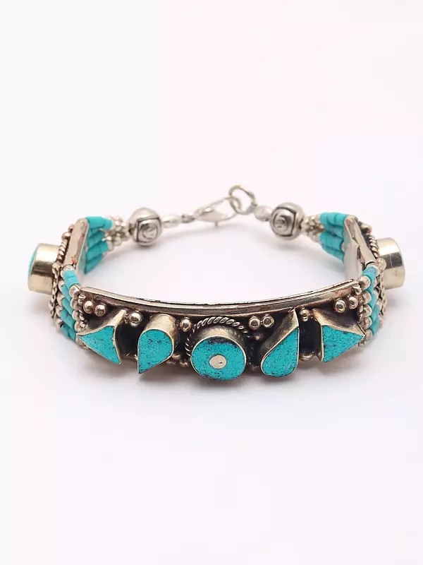 Nepalese Imitation Turquoise Bracelet