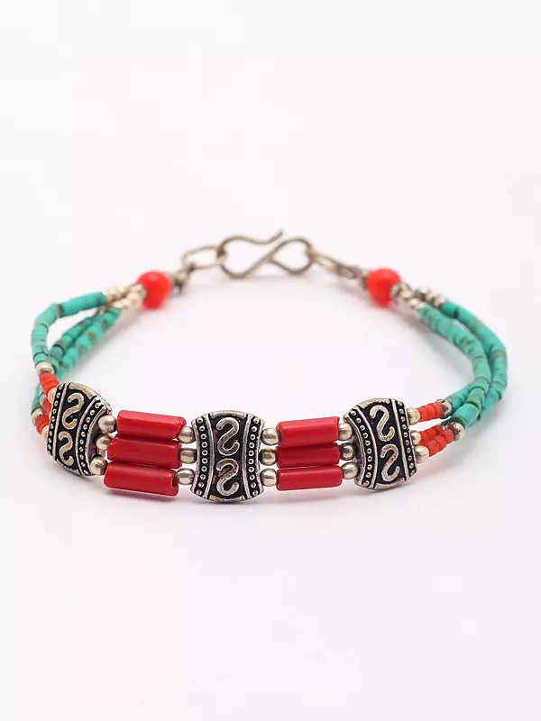 Beaded Bracelet with S-Hook Bracelet