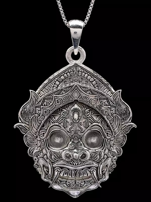 Kirtimukha Sterilng Silver Pendant