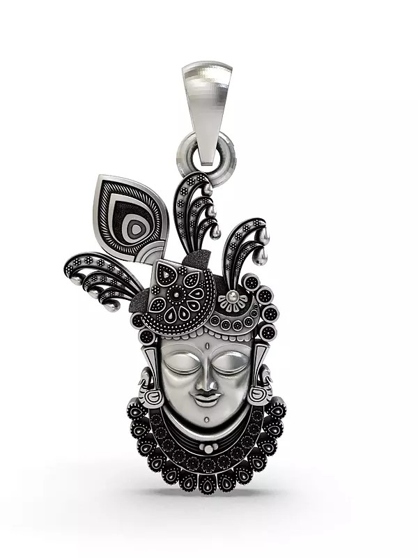 Shrinathji Face Sterling Silver Pendant