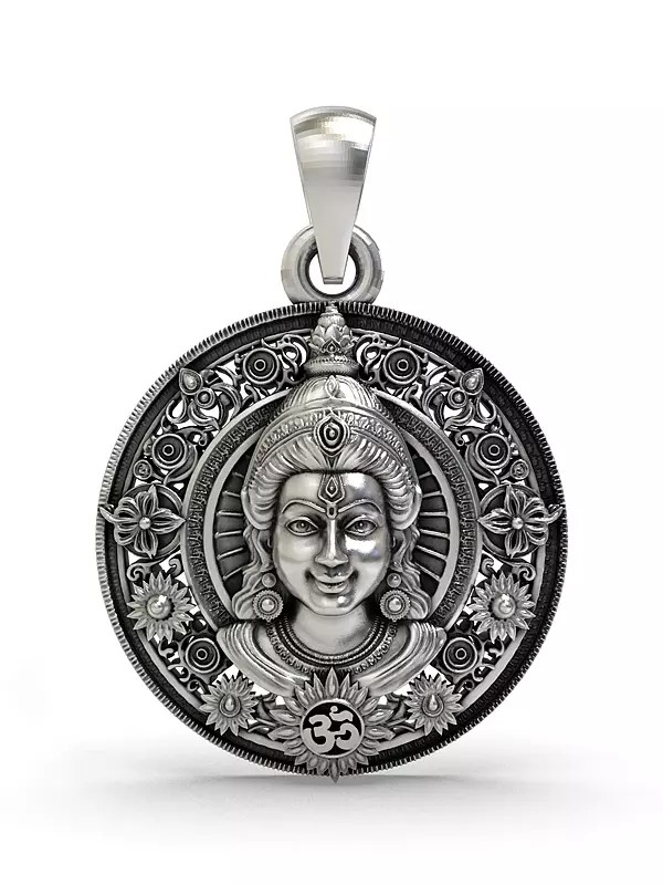 Round Shape Lord Rama Face Pendant