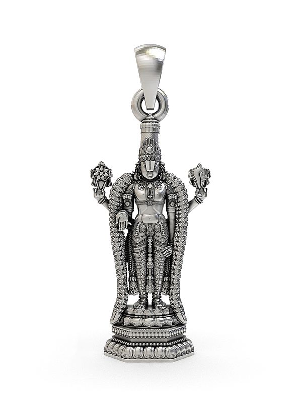Lord Venkateswara Sterling Silver Pendant