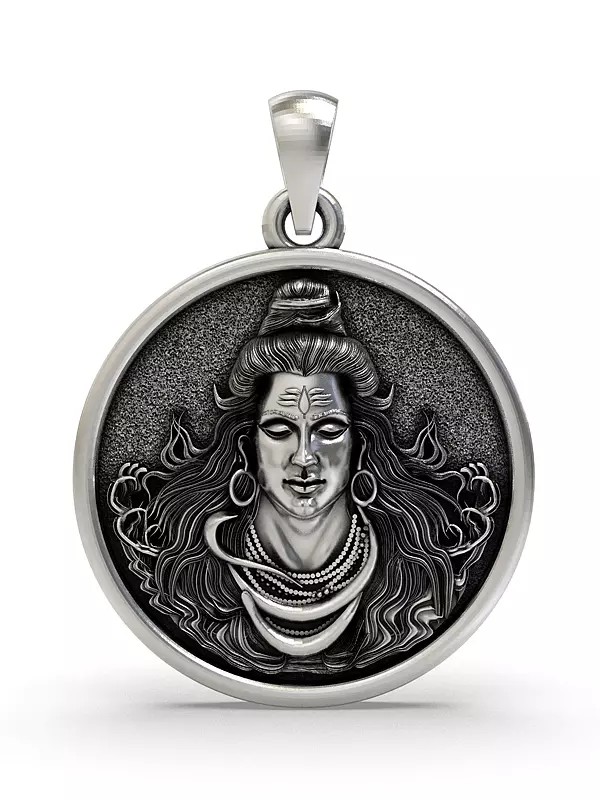 Round Shaped Lord Shiva Pendant