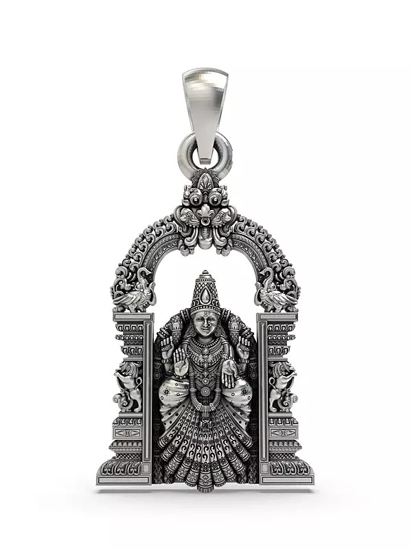Goddess Alamelu Manga Sterling Silver Pendant