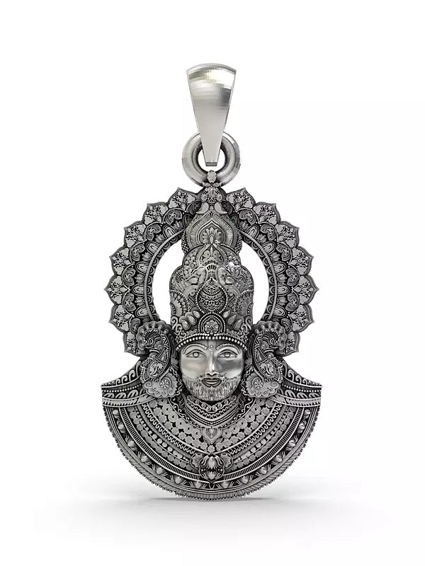 Sterling Silver Khatu Shyam Baba Pendant