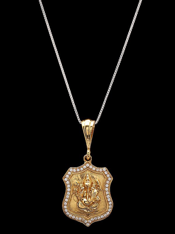 Chaturbhuja Lord Ganesha Pendant