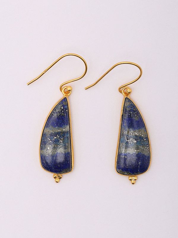 Lapis Lazuli Gemstone Hook Earrings