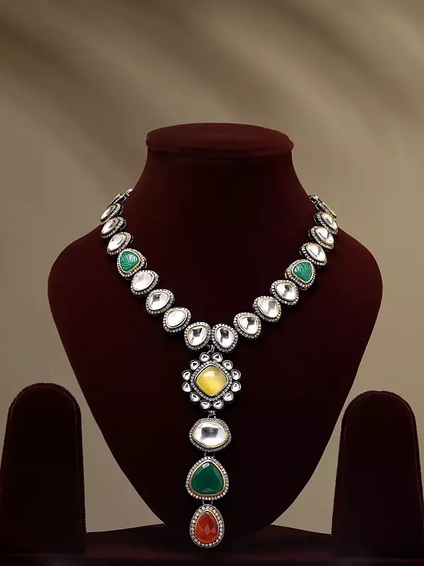 Monalisa Stone Studded Designer Necklace