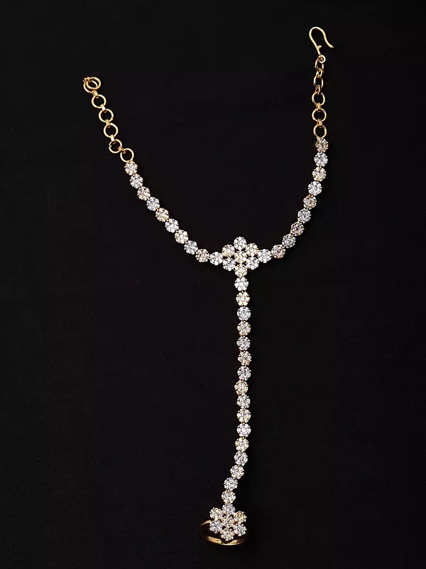 Stone Studded Hathpan (Hand Harness)