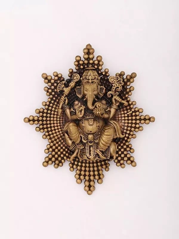 Chaturbhuja Lord Ganesha Brooch