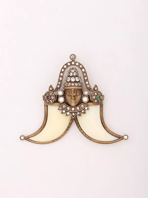 Tiger Nail Brooch with Lord Venkateshwara Swamy