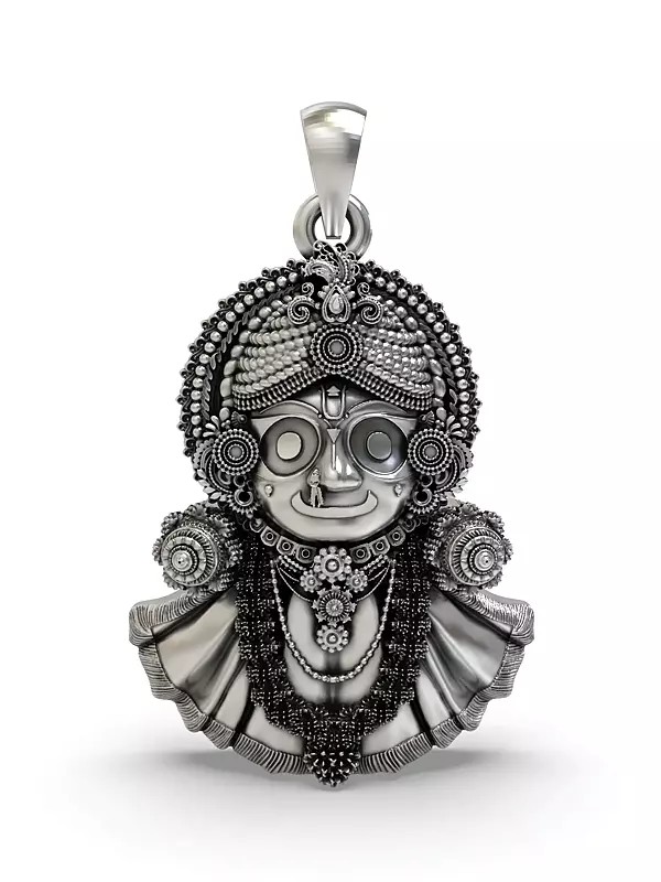 Lord Jagannath Sterling Silver Pendant