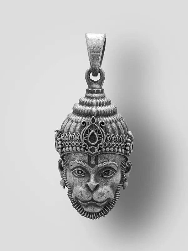 Antique Finish Lord Hanuman Pendant
