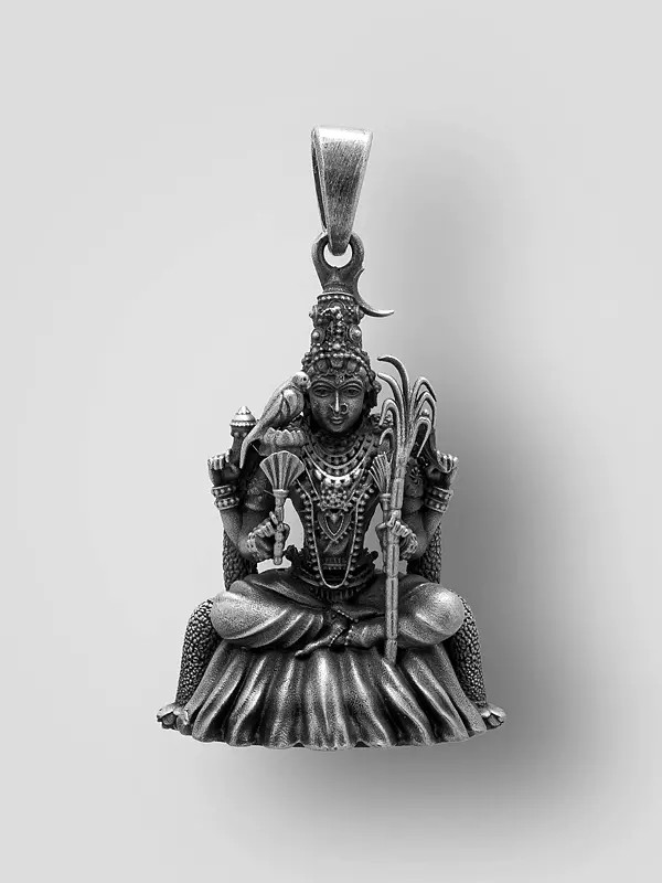 Goddess Kanchi Kamakshi Antique Finish Pendant