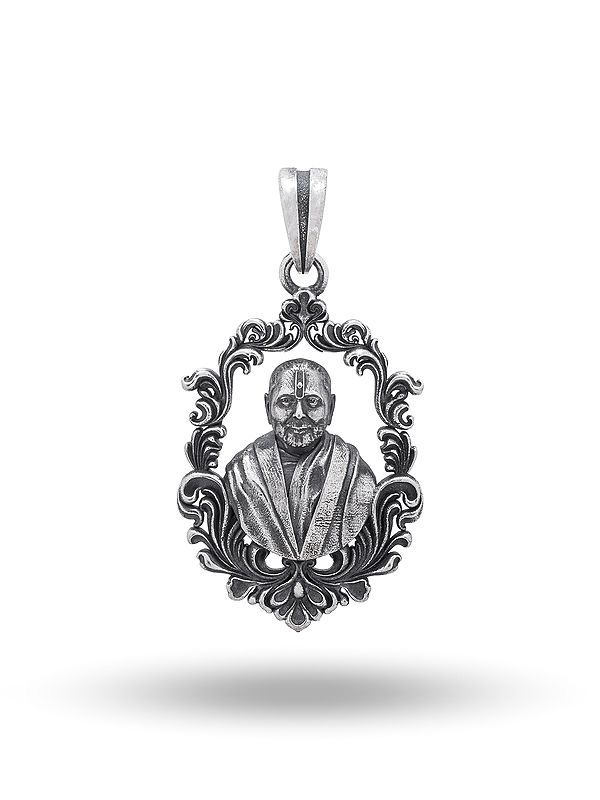 Antique Finish Pramukh Swami Maharaj Pendant
