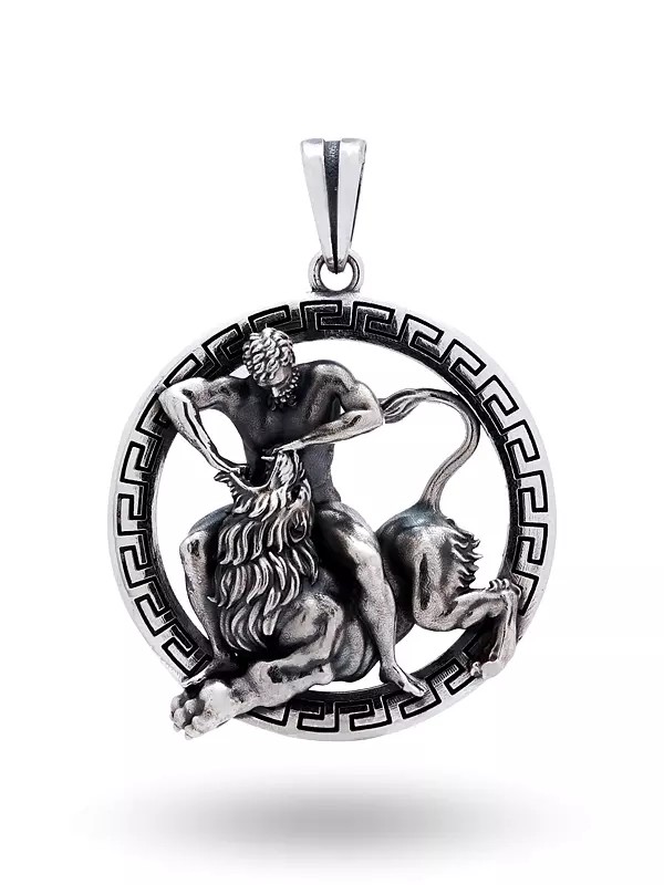 Hercules and The Nemean Lion Pendant