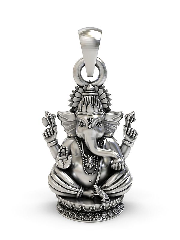 Chaturbhuja Lord Ganesha Pendant