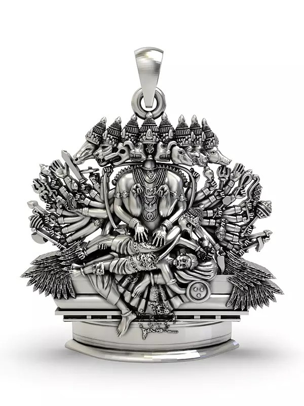 Ashtamukha Gandabherunda Narasimha Pendant