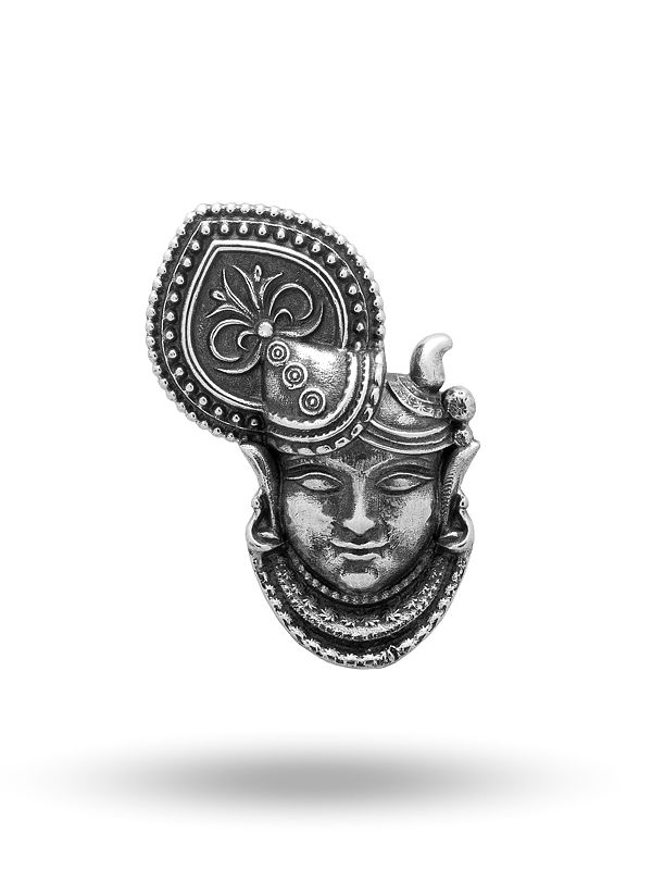 Antique Finish Shrinathji Face Pendant