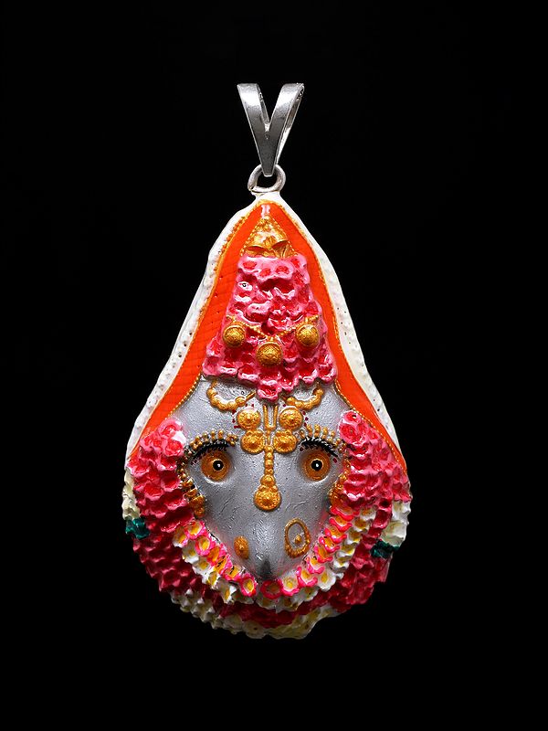 Kalka Maa (Fierce form of Goddess Durga) Enamel Pendant