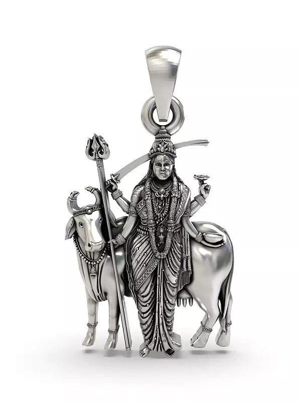 Hindu Folk Deity Goddess Gatral Pendant (Rare Goddess of India)