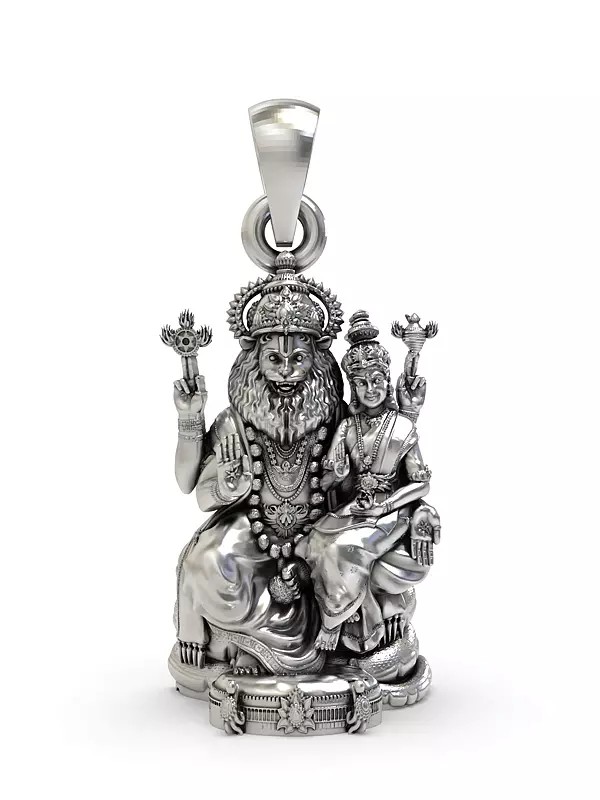 Narasimha with Lakshmi (The Fourth Avatar of Lord Vishnu) Pendant