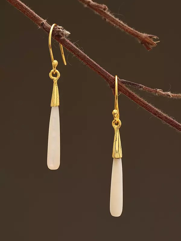 Sterling Silver Pearl Hook Earrings