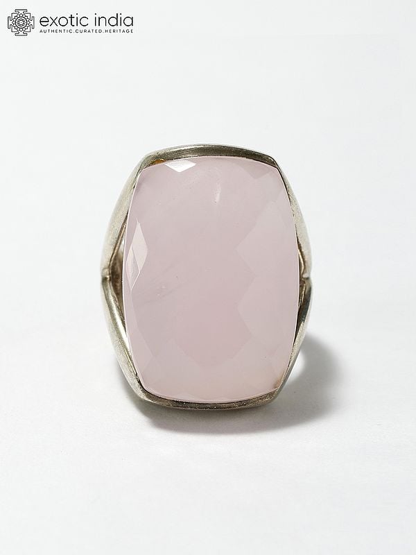 Faceted Rose Quartz Ring