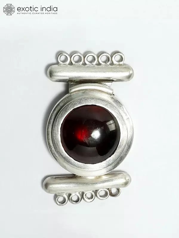 Sterling Silver Pendant with Garnet Gemstone