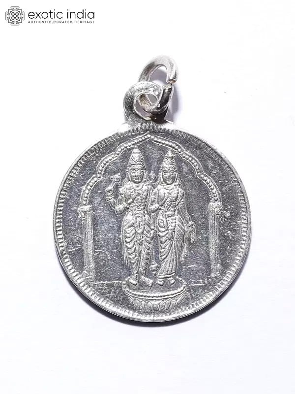 Lakshmi Narayan Pendant with Yantra on Reverse (Two Sided Pendant)