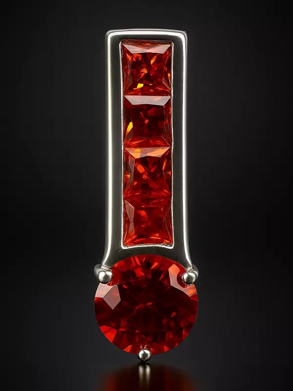 Faceted Cubic Zirconia Pendant