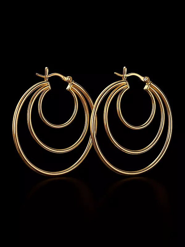 Triple Hoop Earrings