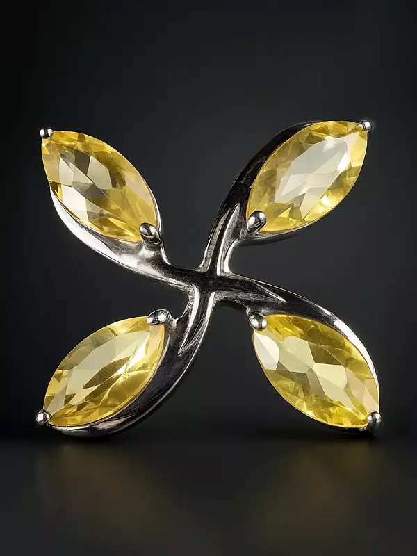 Lemon Topaz Marquis Pendant