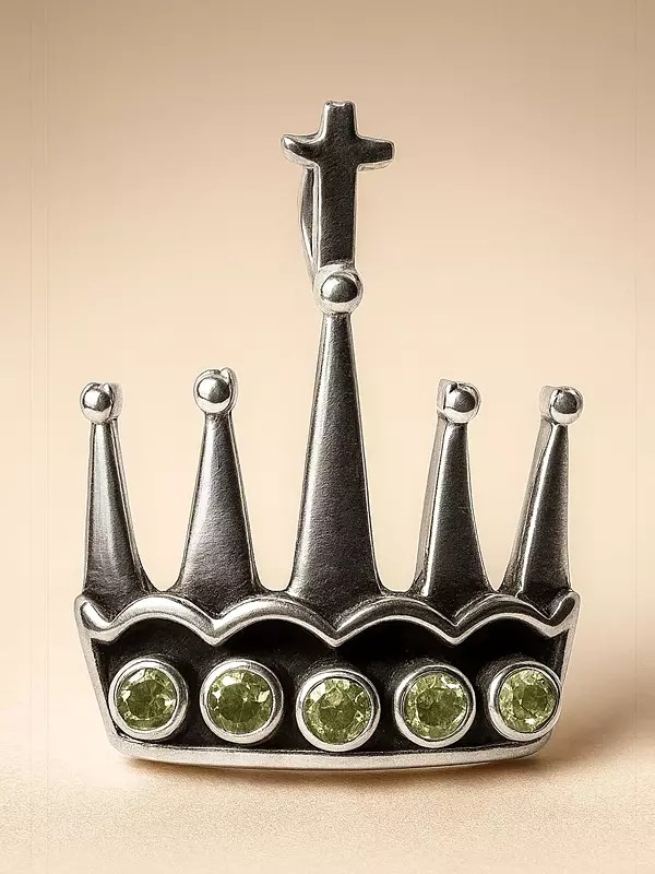 Faceted Peridot Tiara Pendant