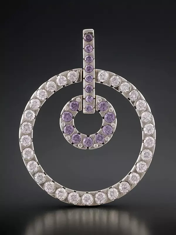 Faceted Multi-color CZ Pendant