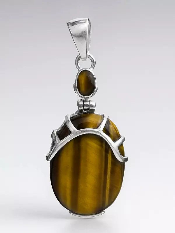 Twin Tiger Eye Pendant
