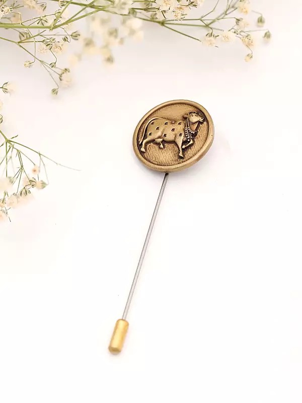Nandi Brass Lapel Pin