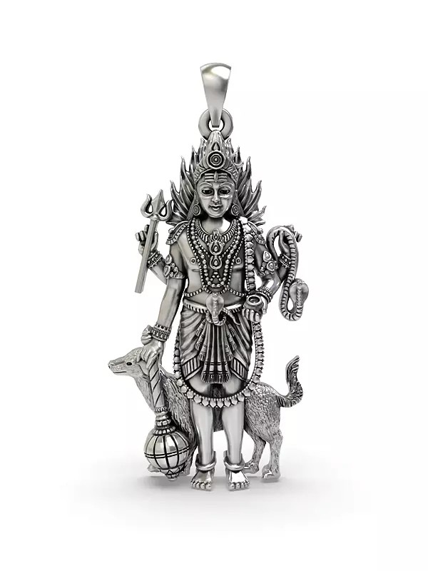 Lord Bhairava Sterling Silver Pendant