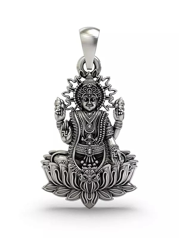 Four Armed Goddess Lakshmi Pendant