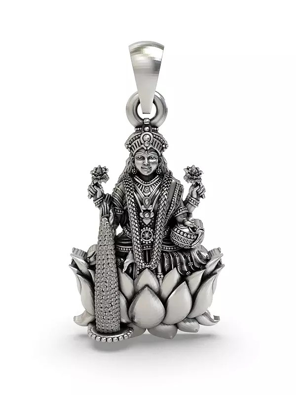 Lakshmi Maa Sterling Silver Pendant