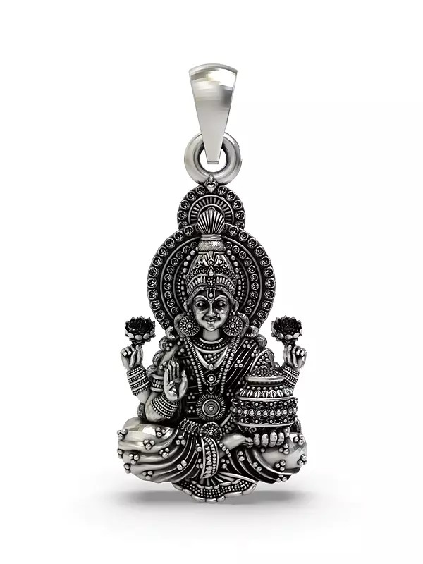 Mahalakshmi Sterling Silver Pendant