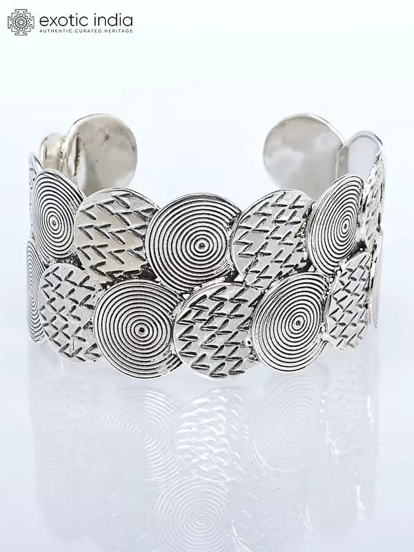 Spiral Design Cuff Bangle