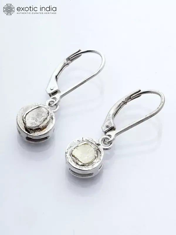 Polki Diamond Leverback Earrings