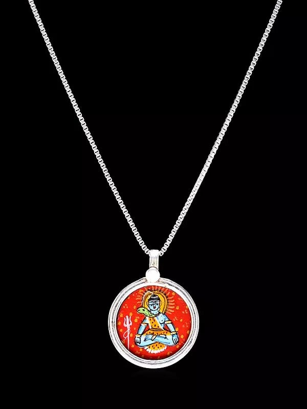 Hand Painted Lord Shiva Pendant