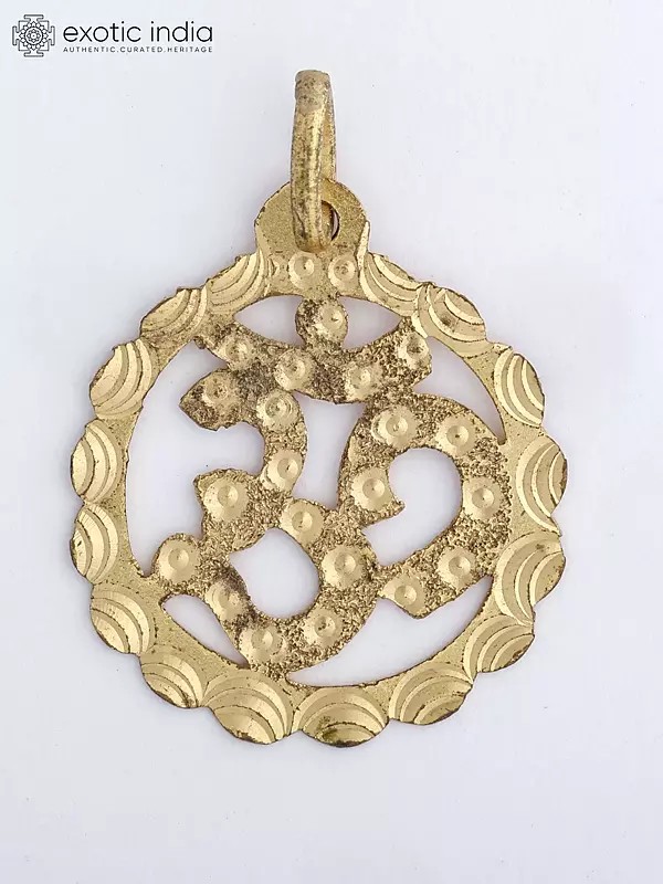 Om Brass Pendant